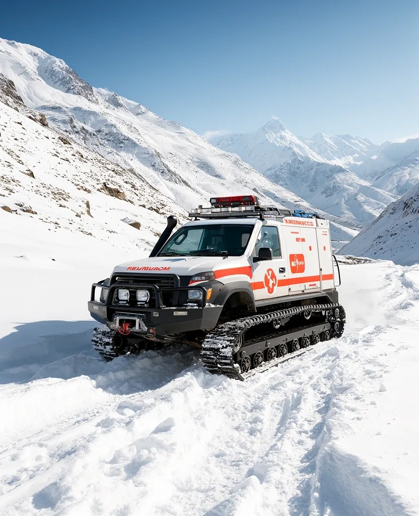 Vehículo de rescate en alta montaña