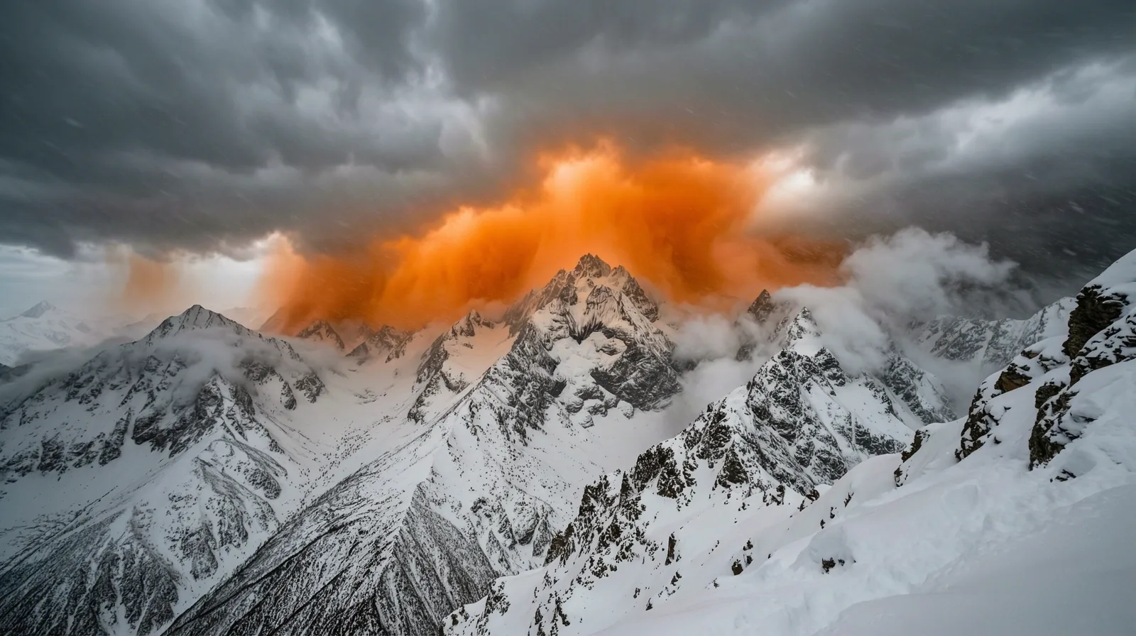 Nevadas severas en la cordillera de Mendoza